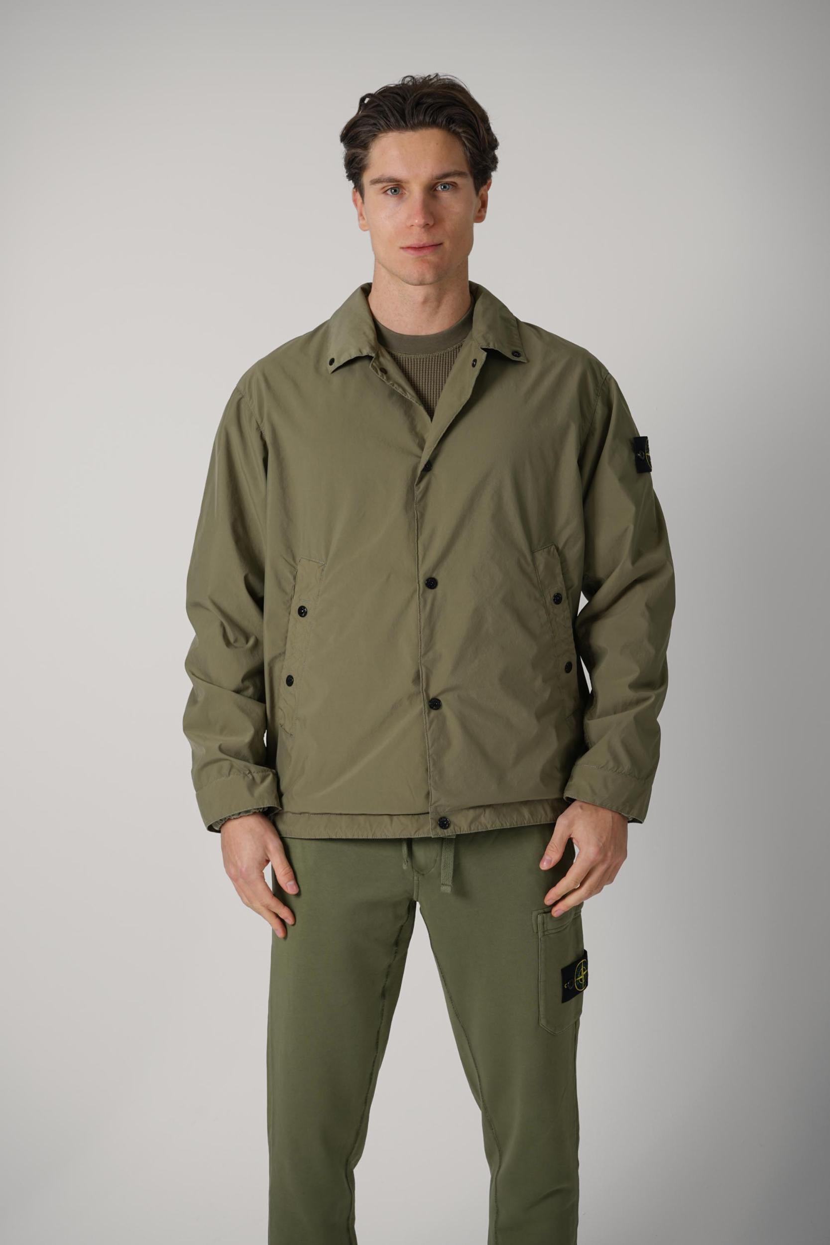 4100041 Stone Island Coach Jacket Military Green