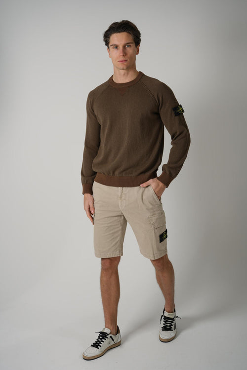 5100013 Stone Island Crewneck Jumper Umber