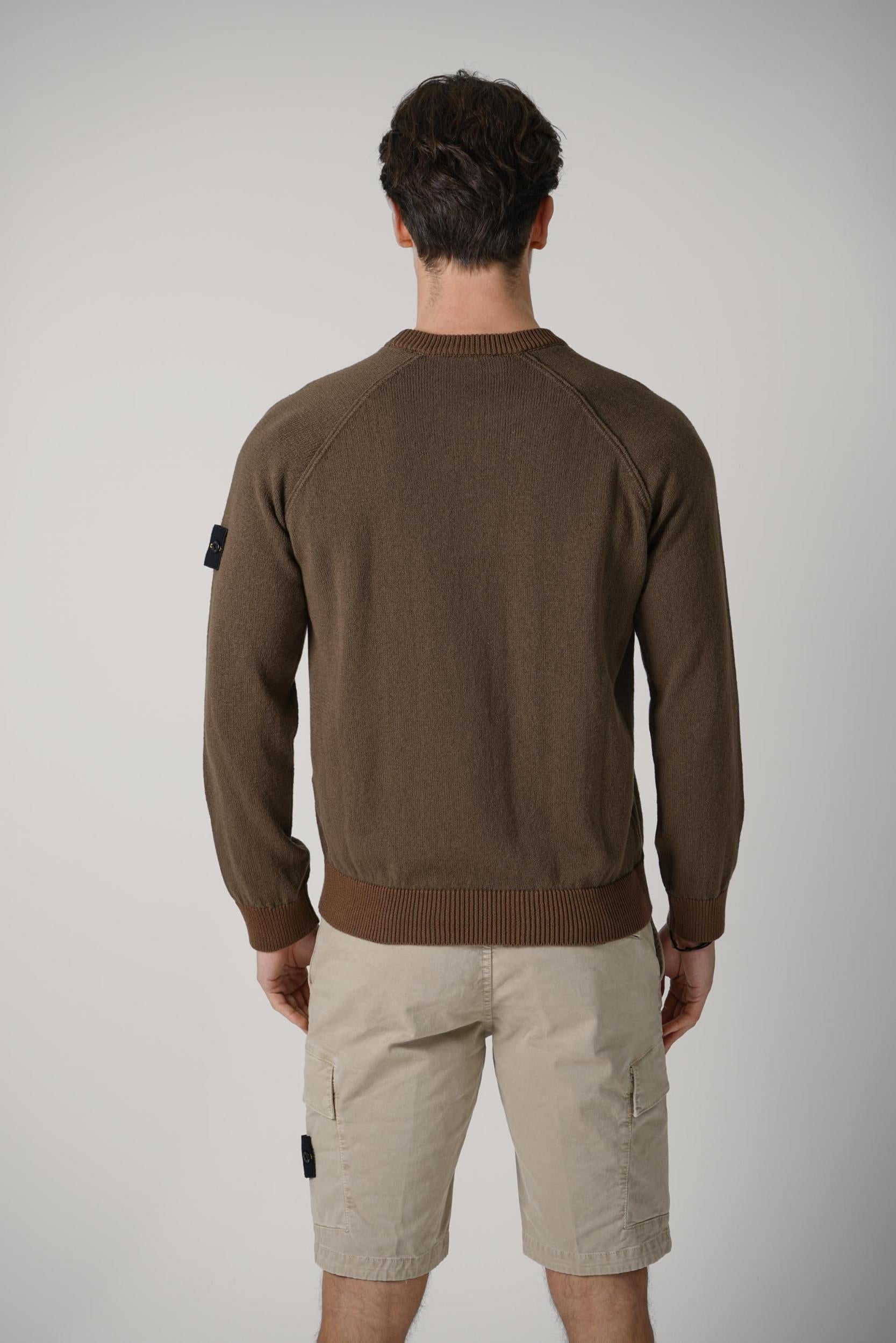 5100013 Stone Island Crewneck Jumper Umber