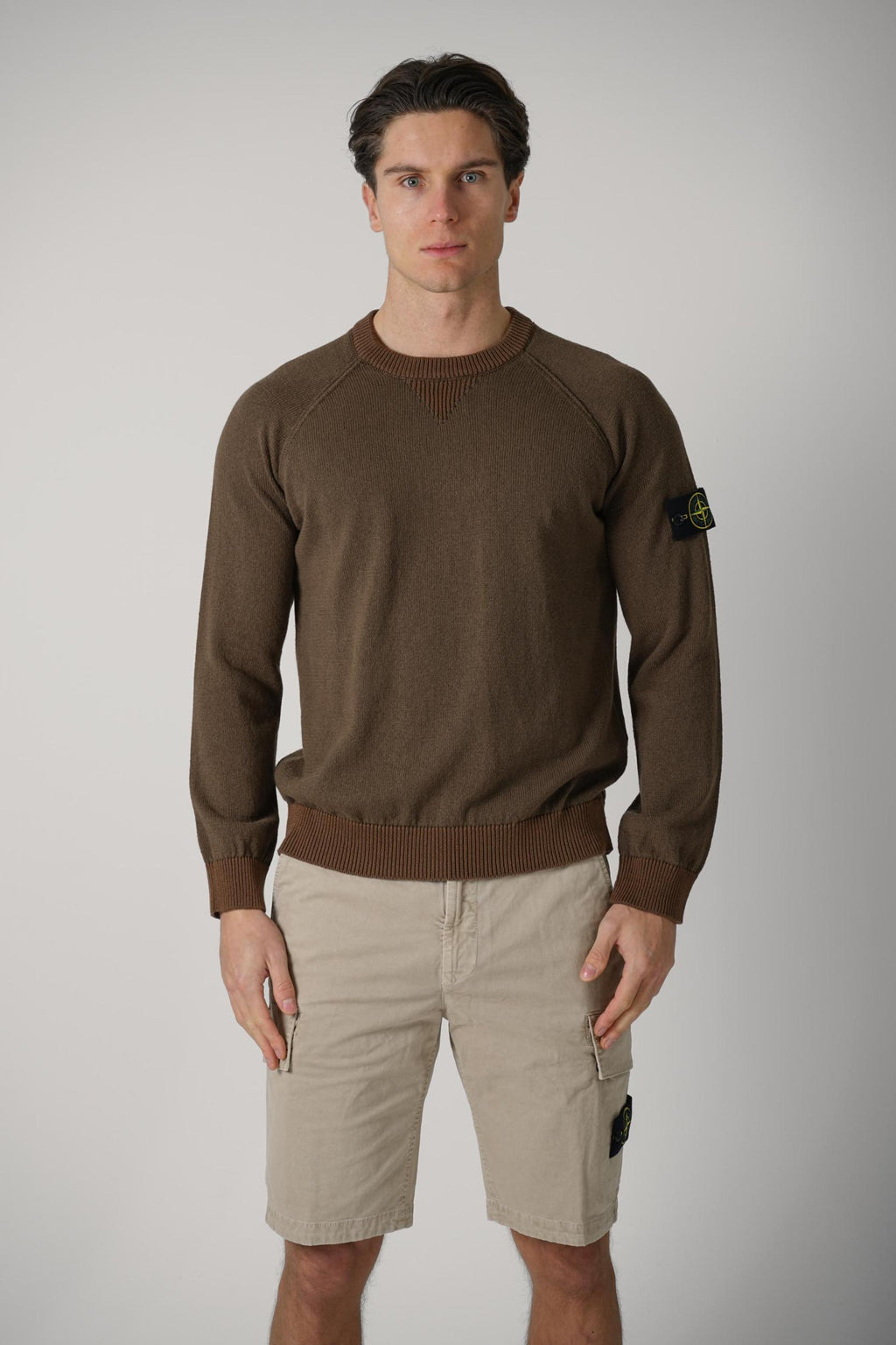 5100013 Stone Island Crewneck Jumper Umber