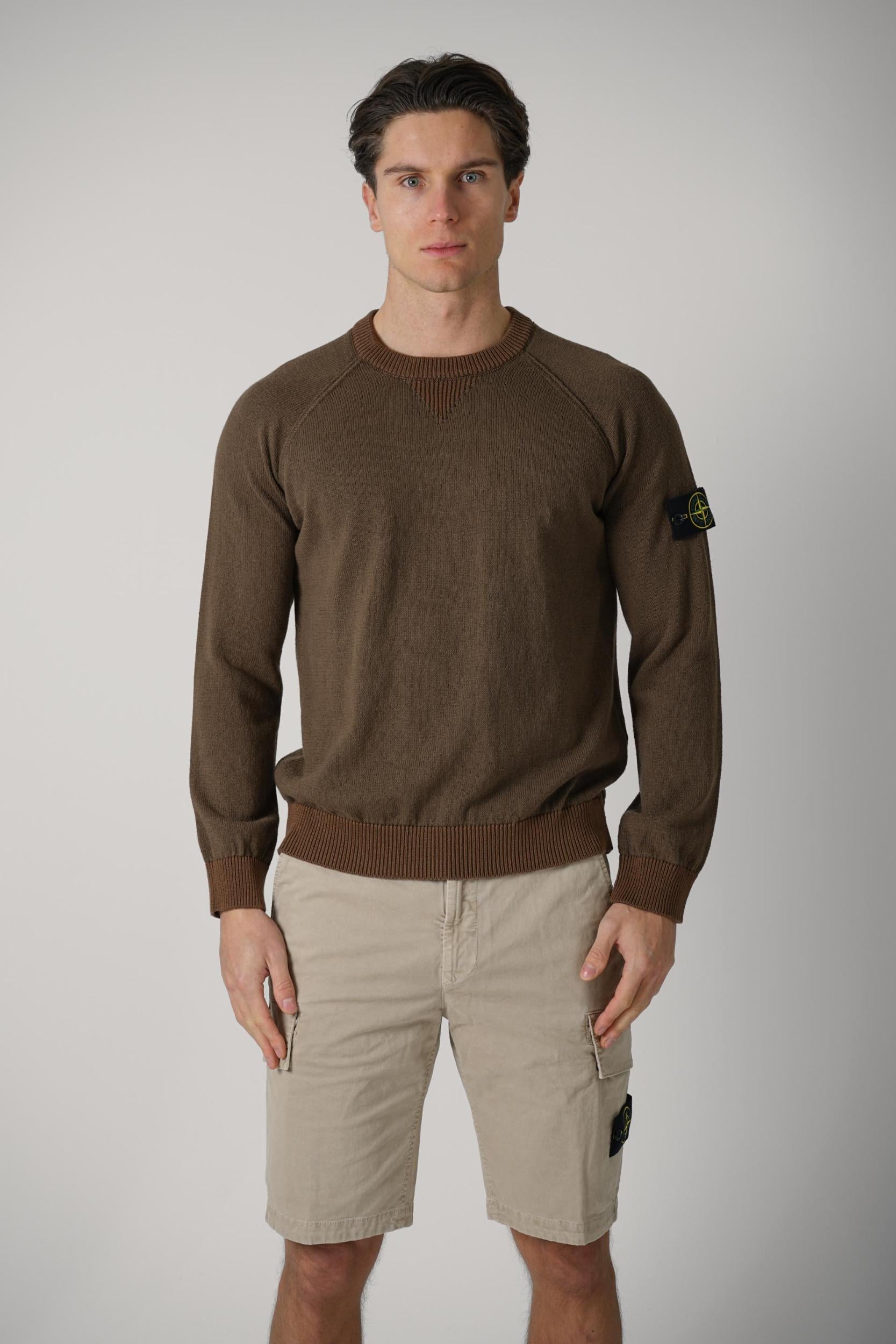 5100013 Stone Island Crewneck Jumper Umber