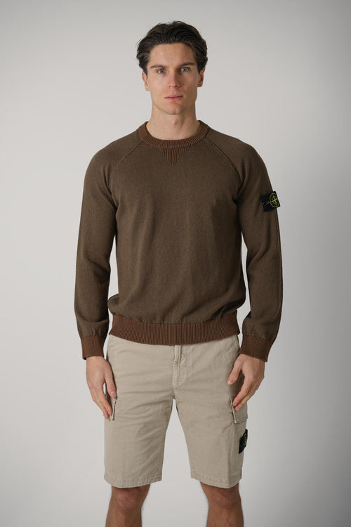 5100013 Stone Island Crewneck Jumper Umber
