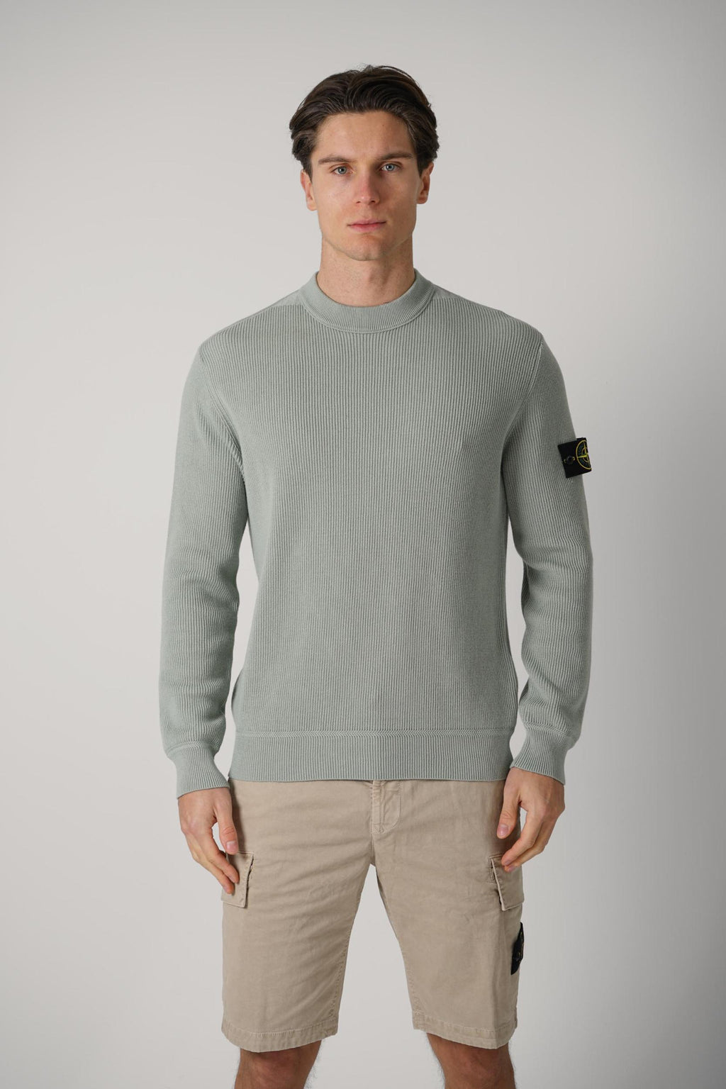 5100015 Stone Island Crewneck Jumper Sage Green
