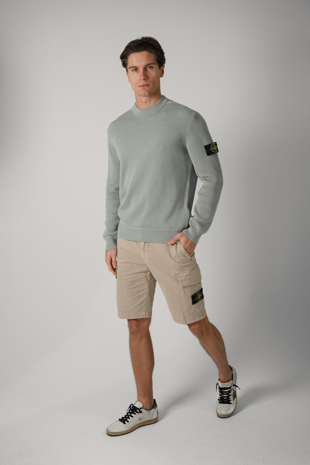 5100015 Stone Island Crewneck Jumper Sage Green