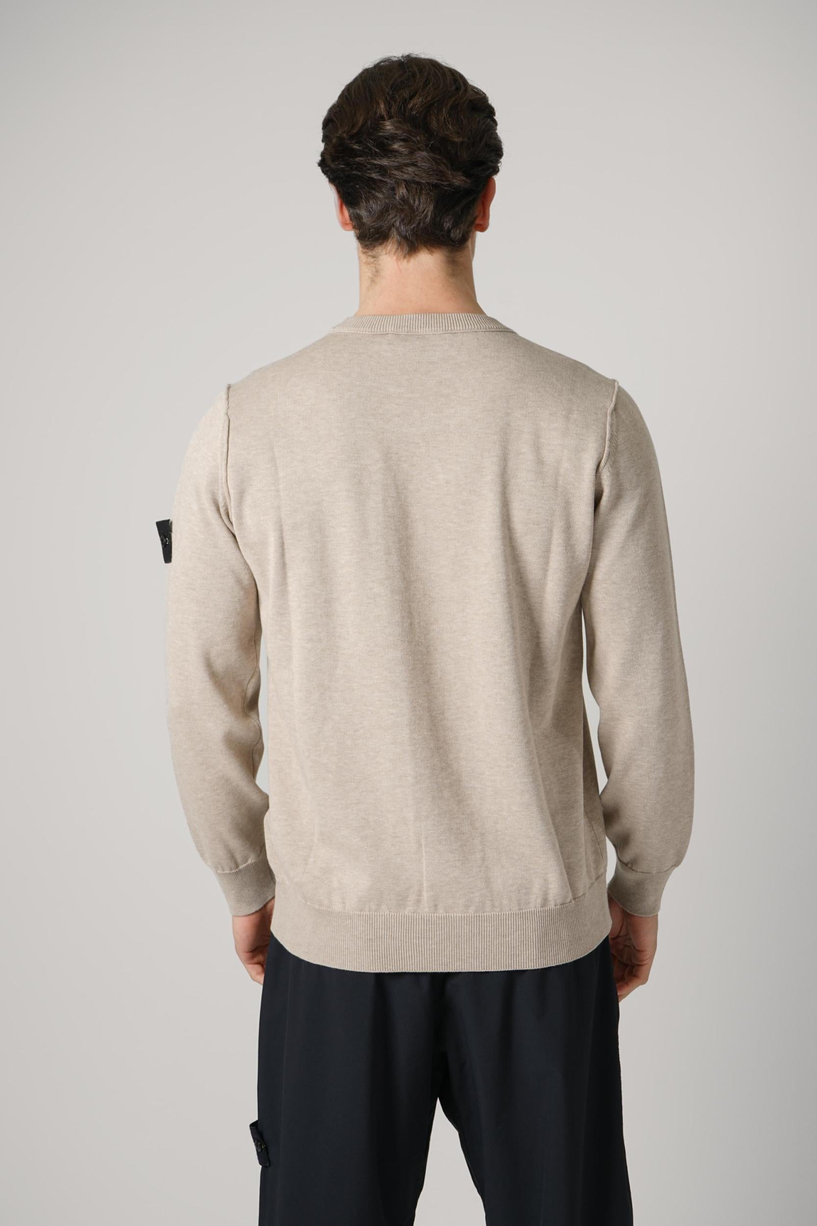 5100053 Stone Island Cotton Sweater Light Brown