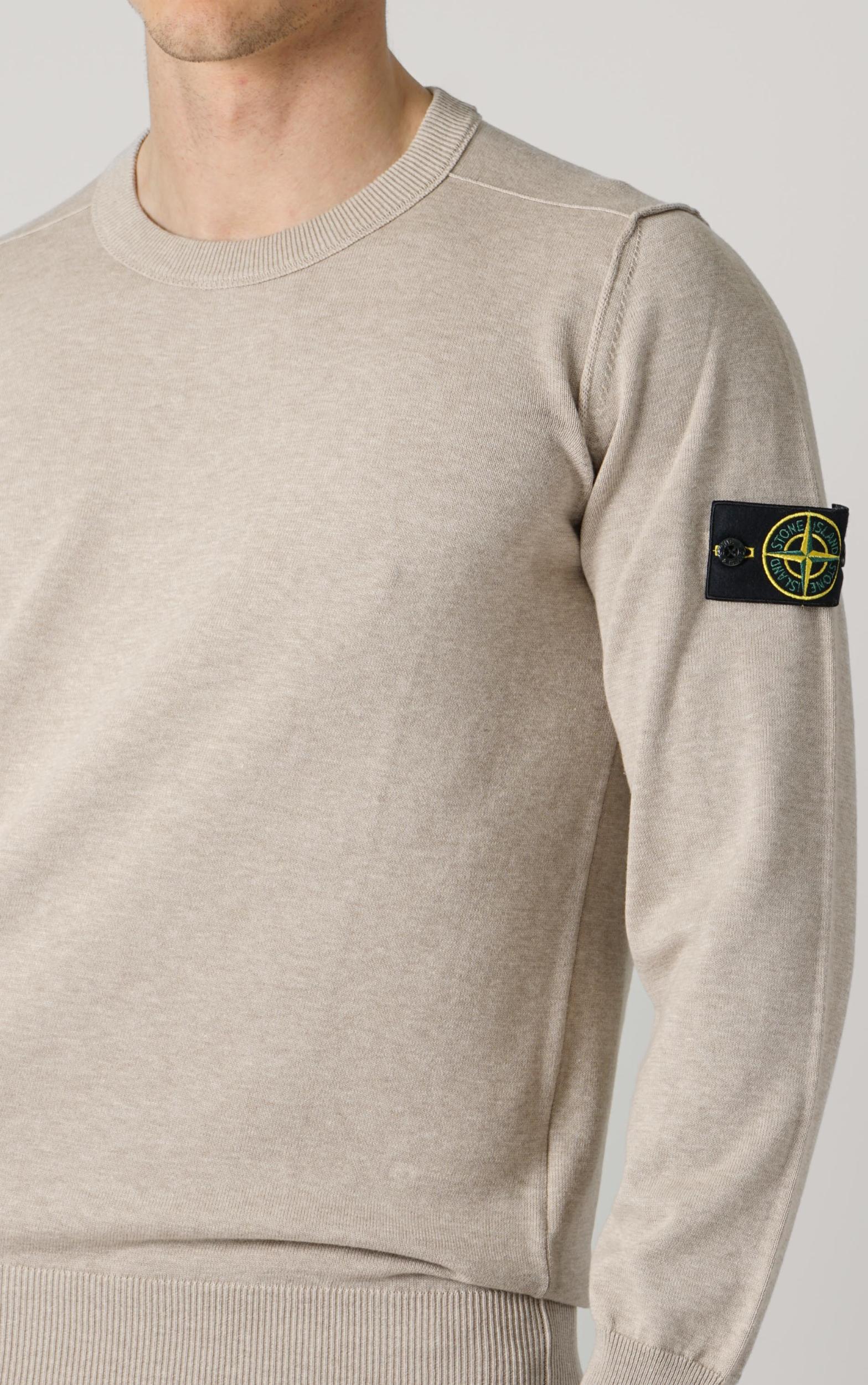 5100053 Stone Island Cotton Sweater Light Brown