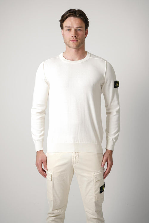 5100053 Stone Island Crewneck Ivory