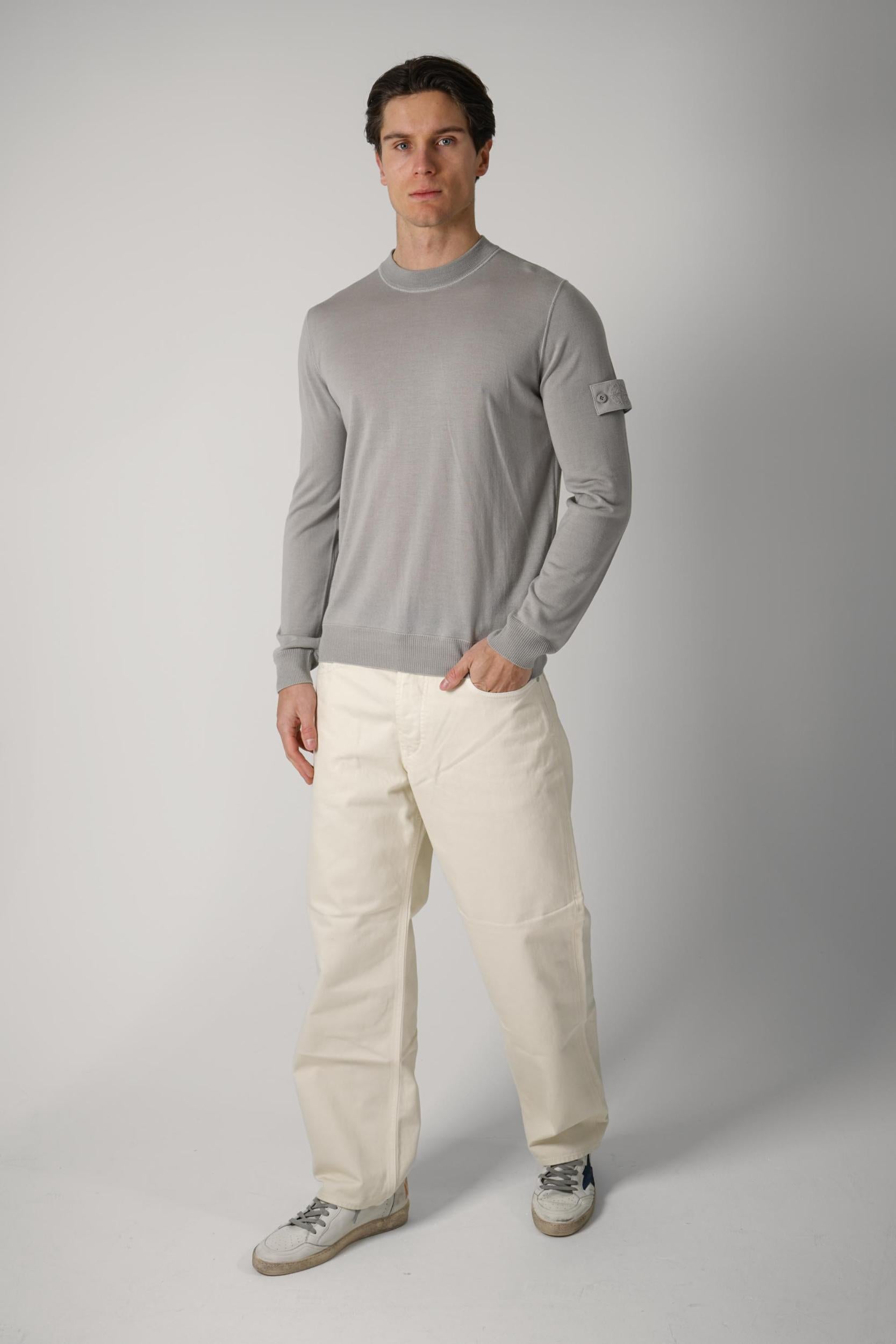 5100074 Stone Island Ghost Knit Crewneck Grey