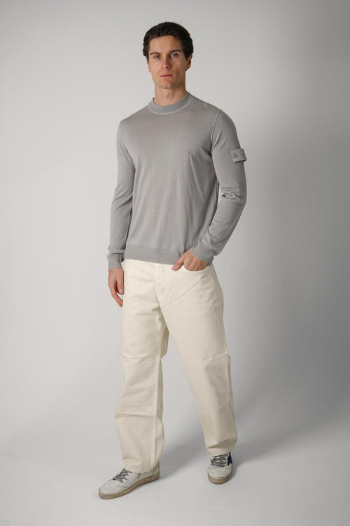 5100074 Stone Island Ghost Knit Crewneck Grey