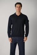 5100076 Stone Island Ghost Knit Polo Navy