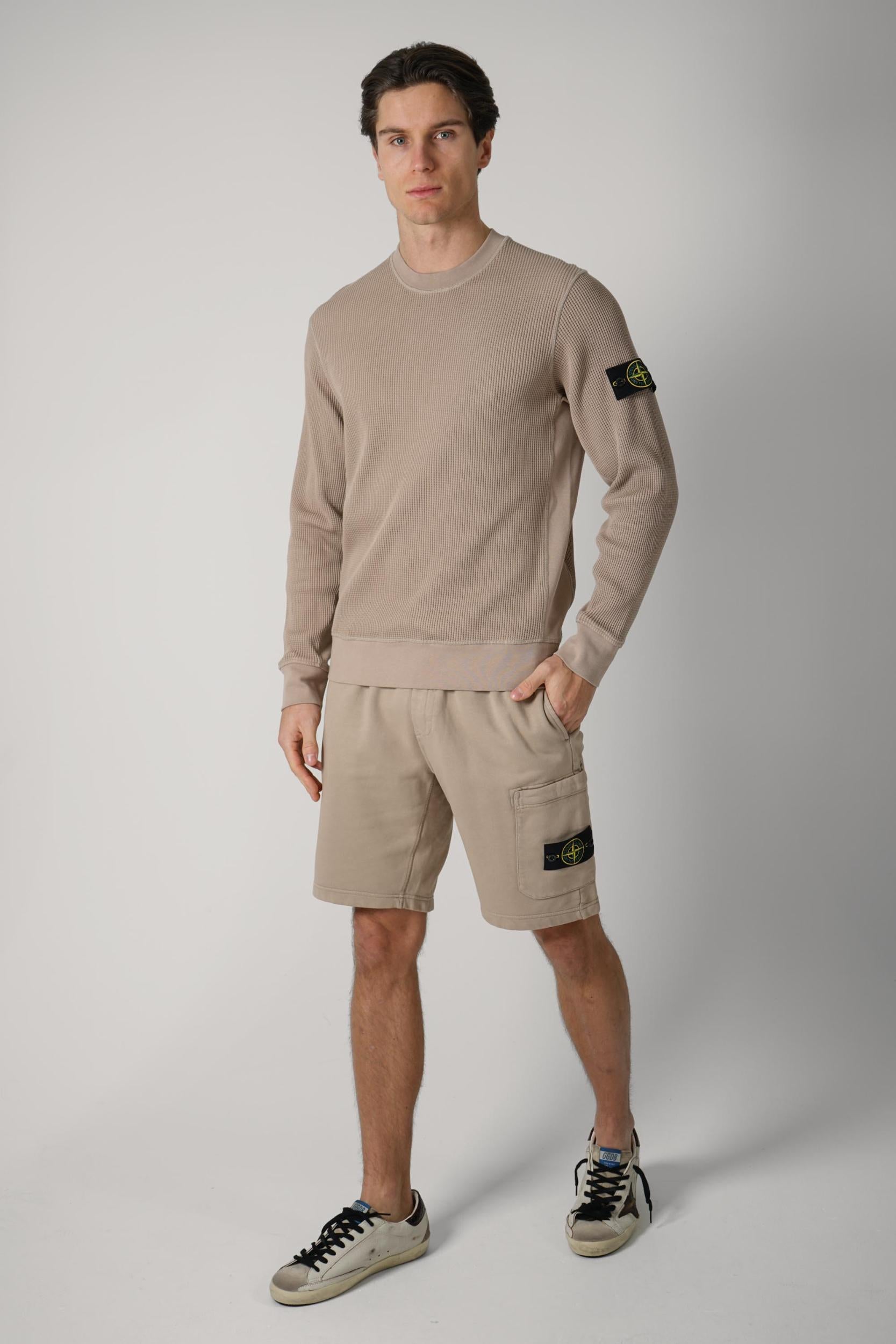 61000056 Stone Island Waffles Structured Knit Desert