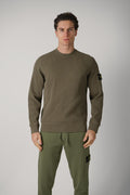 6100056 Stone Island Waffle Crewneck Military Green