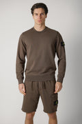 610006 Stone Island Basic Crewneck Brown