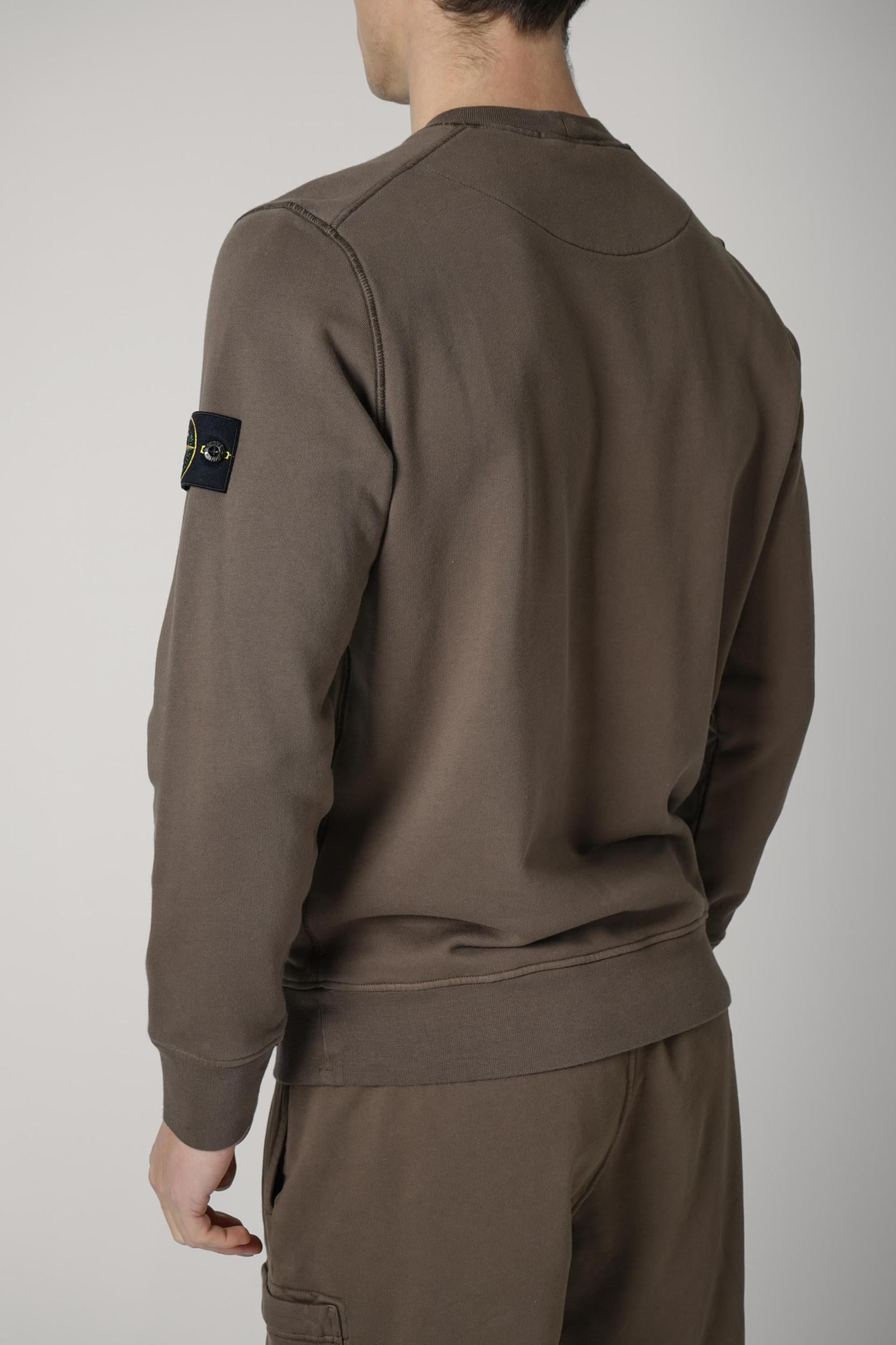 610006 Stone Island Basic Crewneck Brown