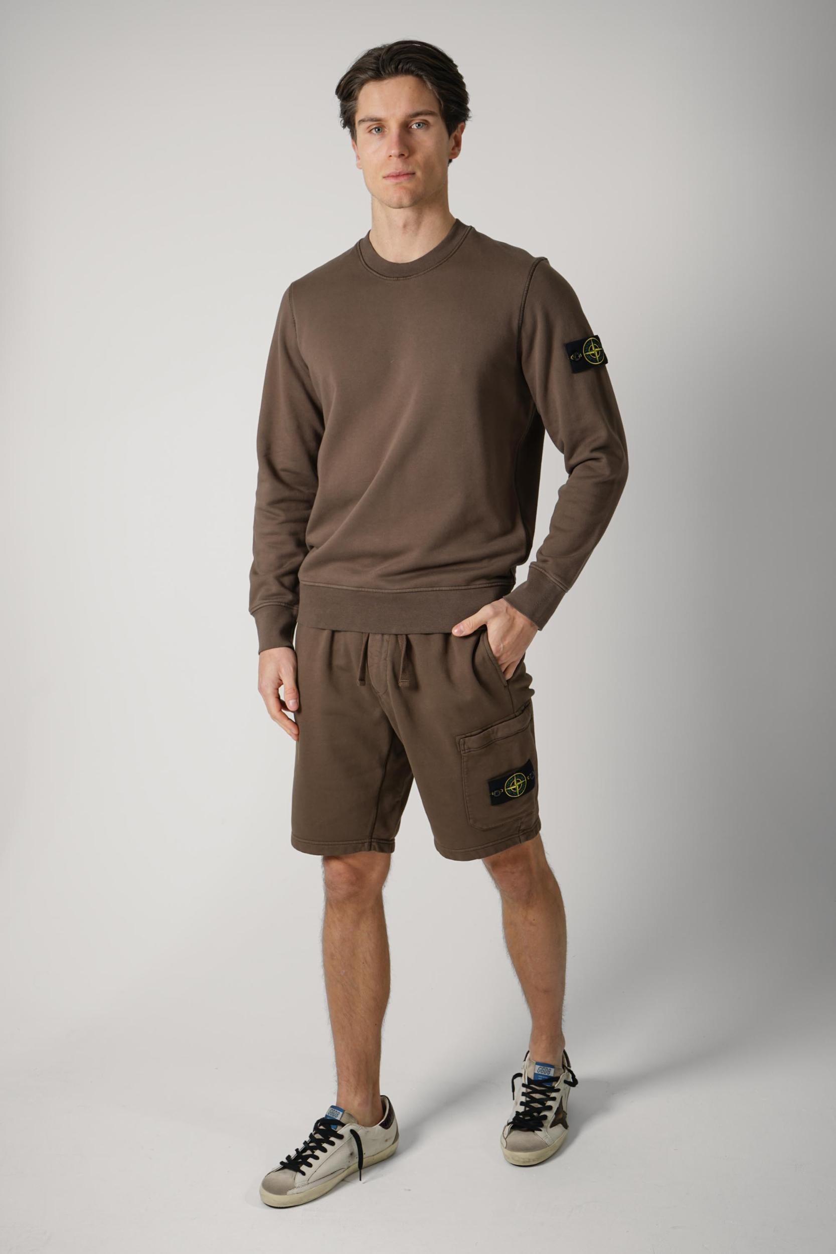 610006 Stone Island Basic Crewneck Brown
