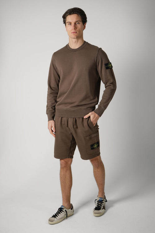 610006 Stone Island Basic Crewneck Brown