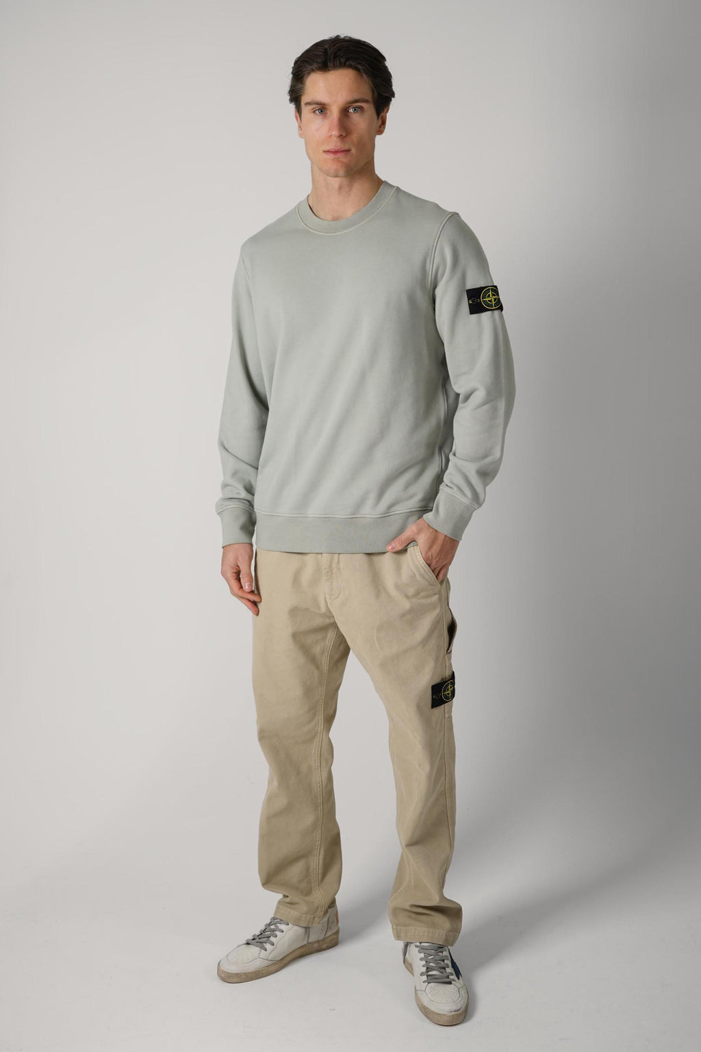 6100060 Stone Island Basic Crewneck Sage Green