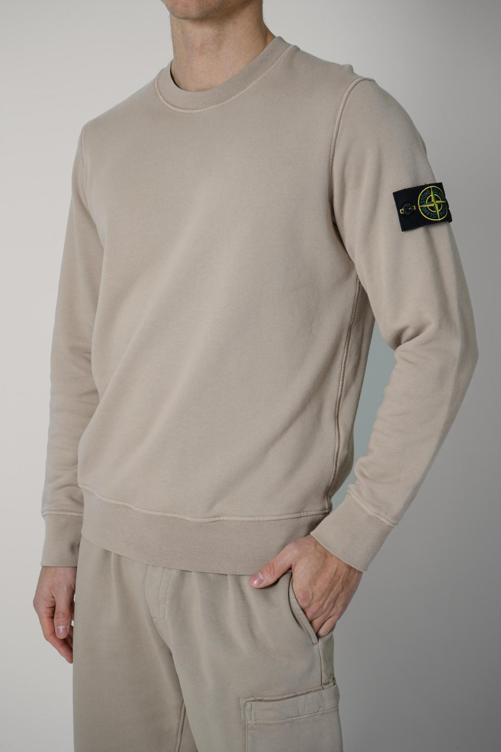 6100061 Stone Island Basic Crewneck Desert