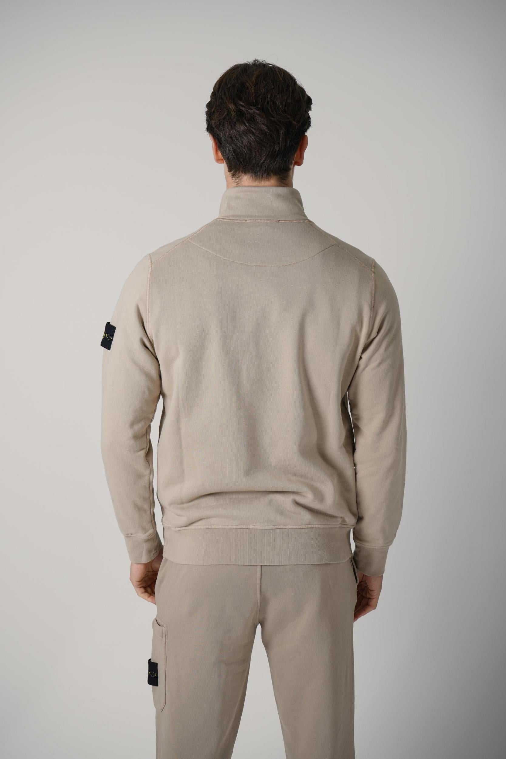 6100070 Stone Island Half-Zip Sweater Desert