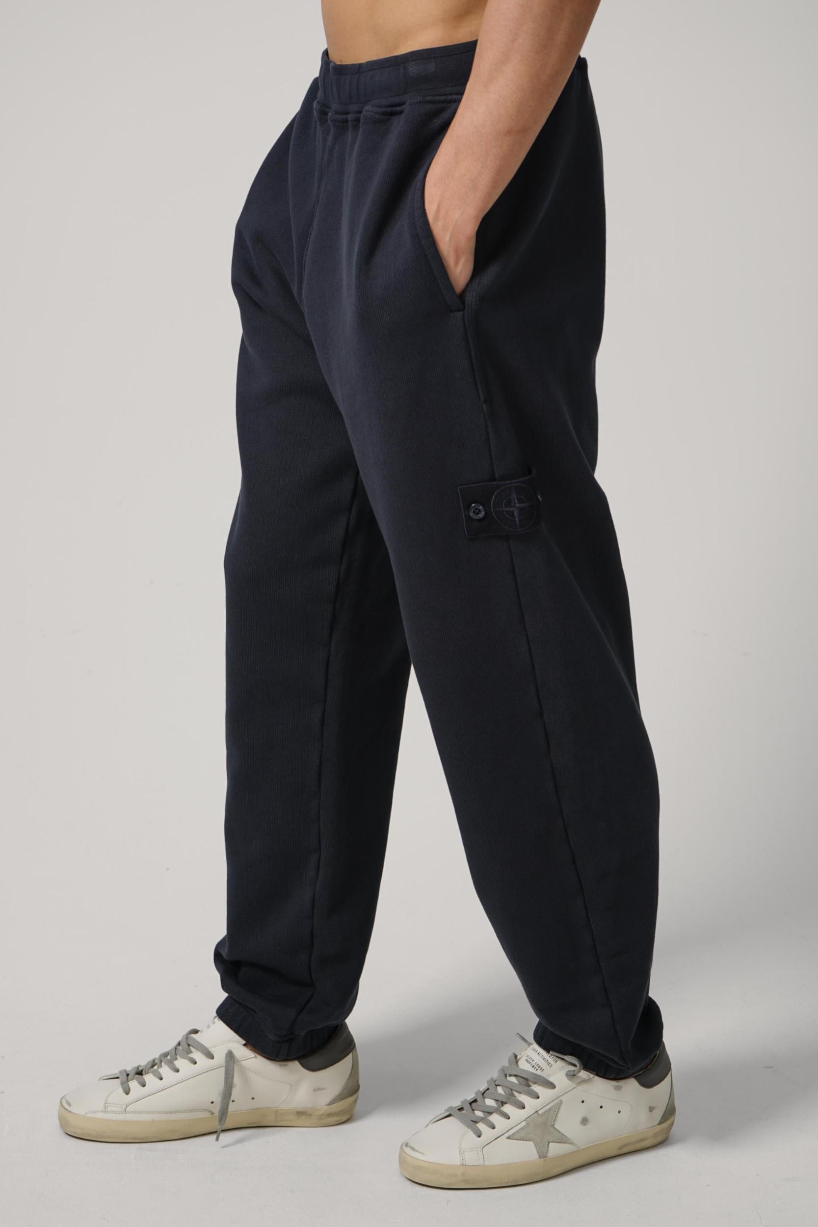 6200008 Stone Island Ghost Heavy Cotton Regular Fit Joggers Slate Blue