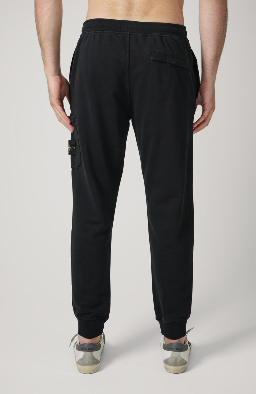 6200010 Stone Island Cargo Sweatpants Black