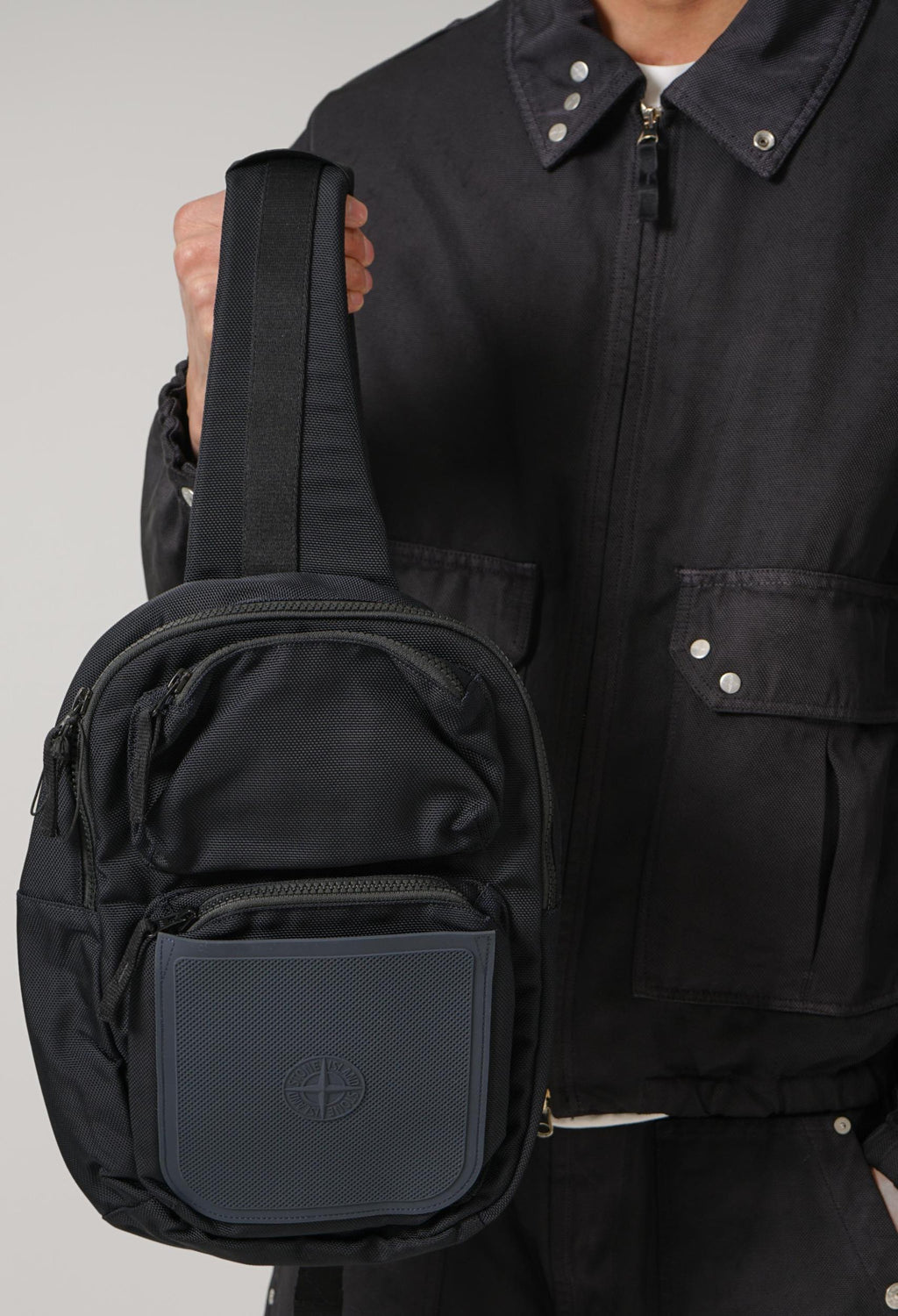 9200030 Nylon Panama Sling Bag Archive-Inspired Navy Blue