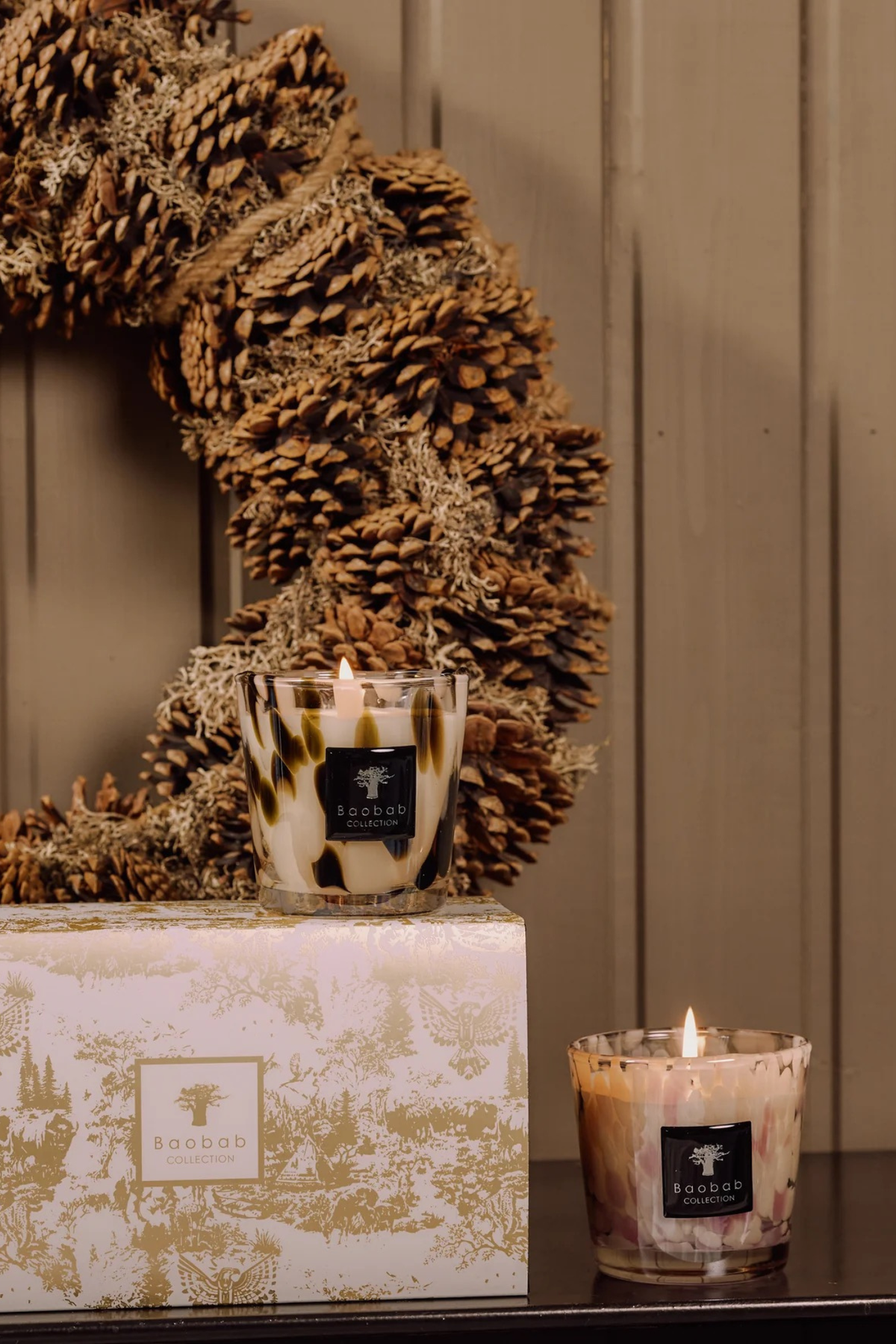 Baobab Pearls Black & White Candle Duo