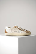 Golden Goose Super Star Crochet Fabric Upper Leather Star – Cream/White/Brown