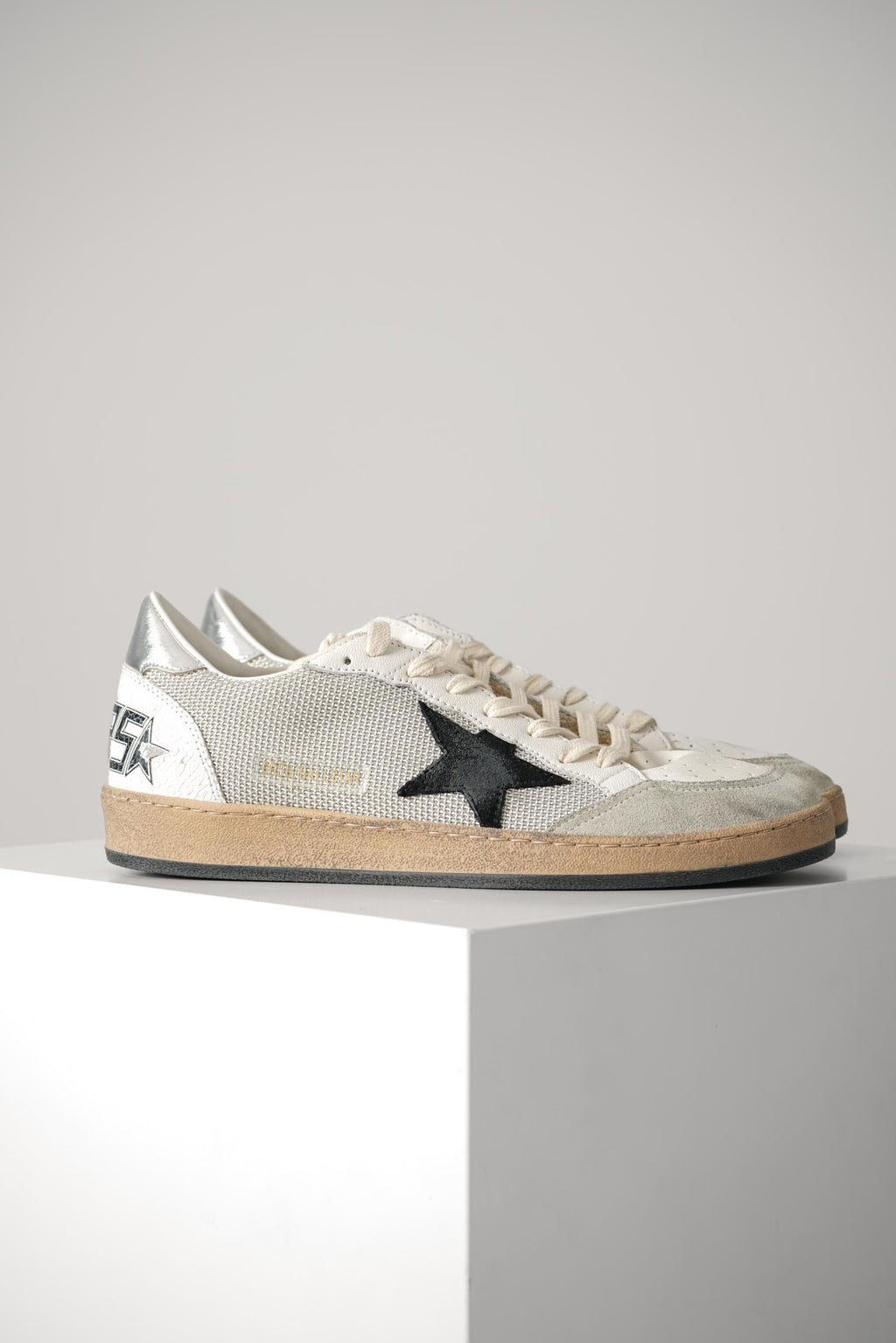 Golden Goose Ball Star Net Upper Suede Star Laminated Heel Crack Spur – Light