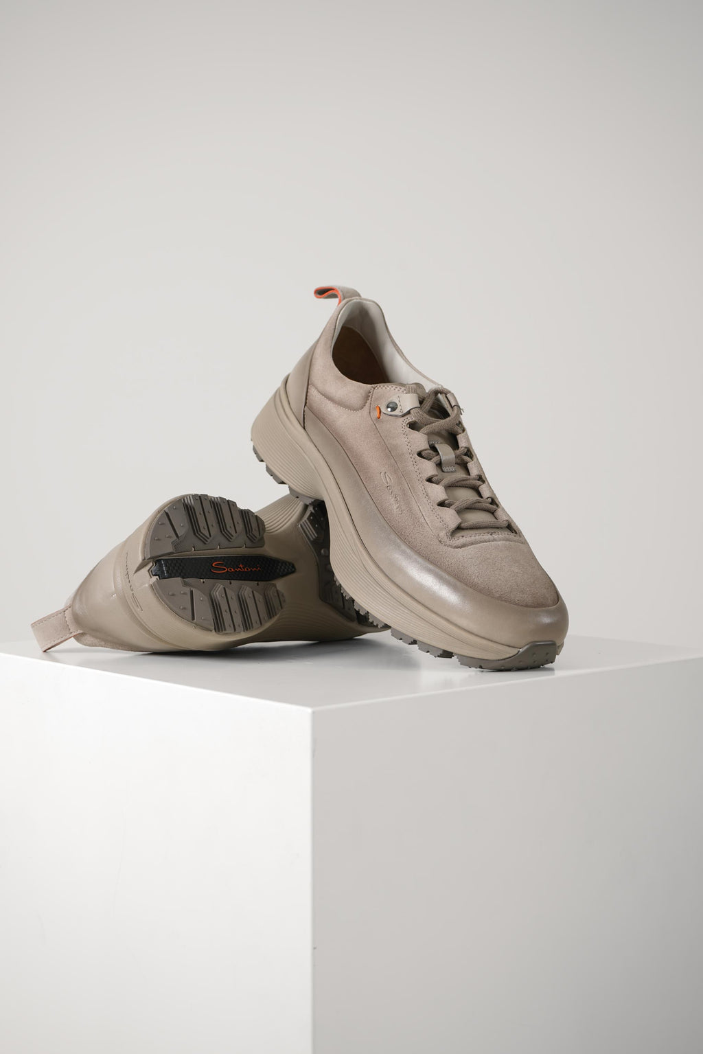 Santoni Easy Bounce Mountain Sneaker – Beige