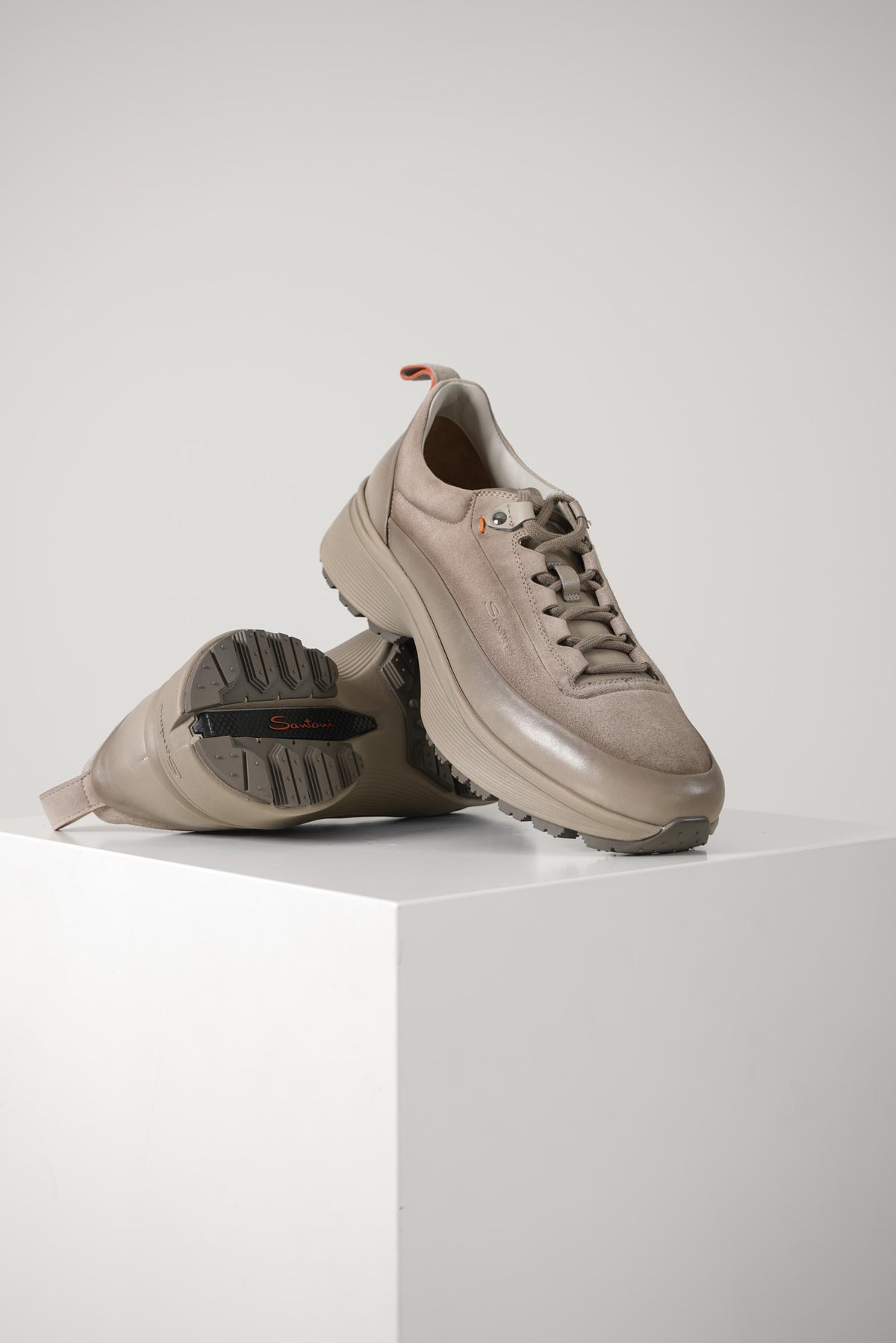 Santoni Easy Bounce Mountain Sneaker – Beige
