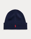 Ralph Lauren Signature Pony Wool Beanie – Hunter Navy