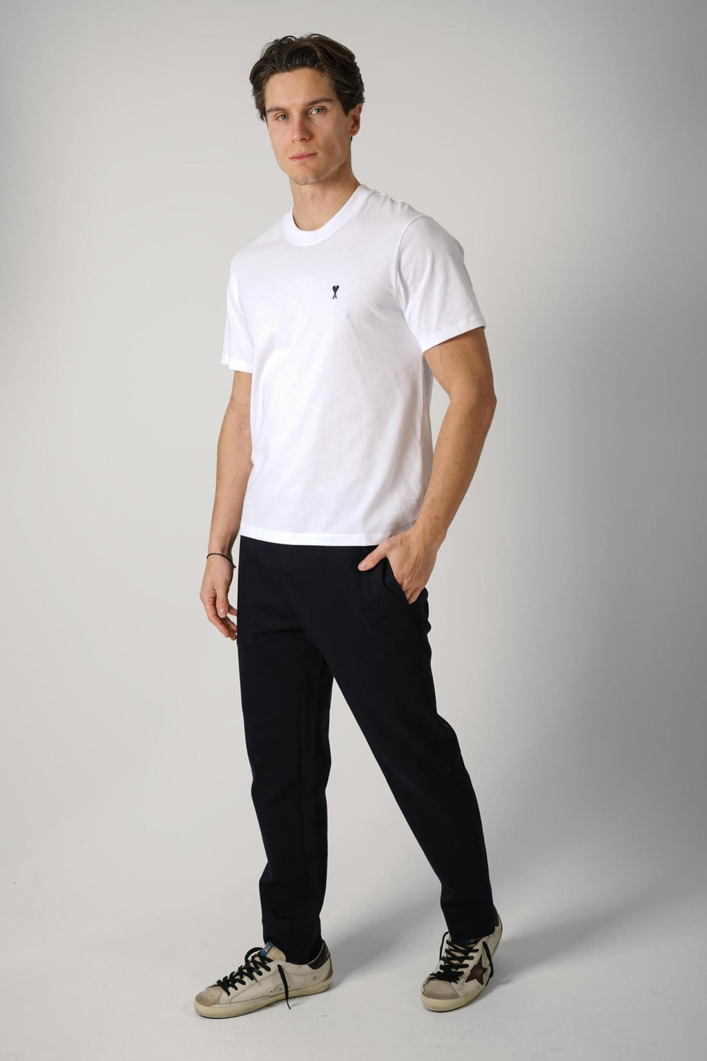 Ami Paris Basic Logo Tee White