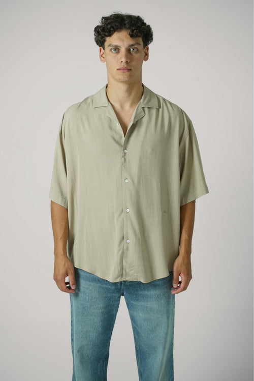 Ami Paris Boxy Shirt Beige