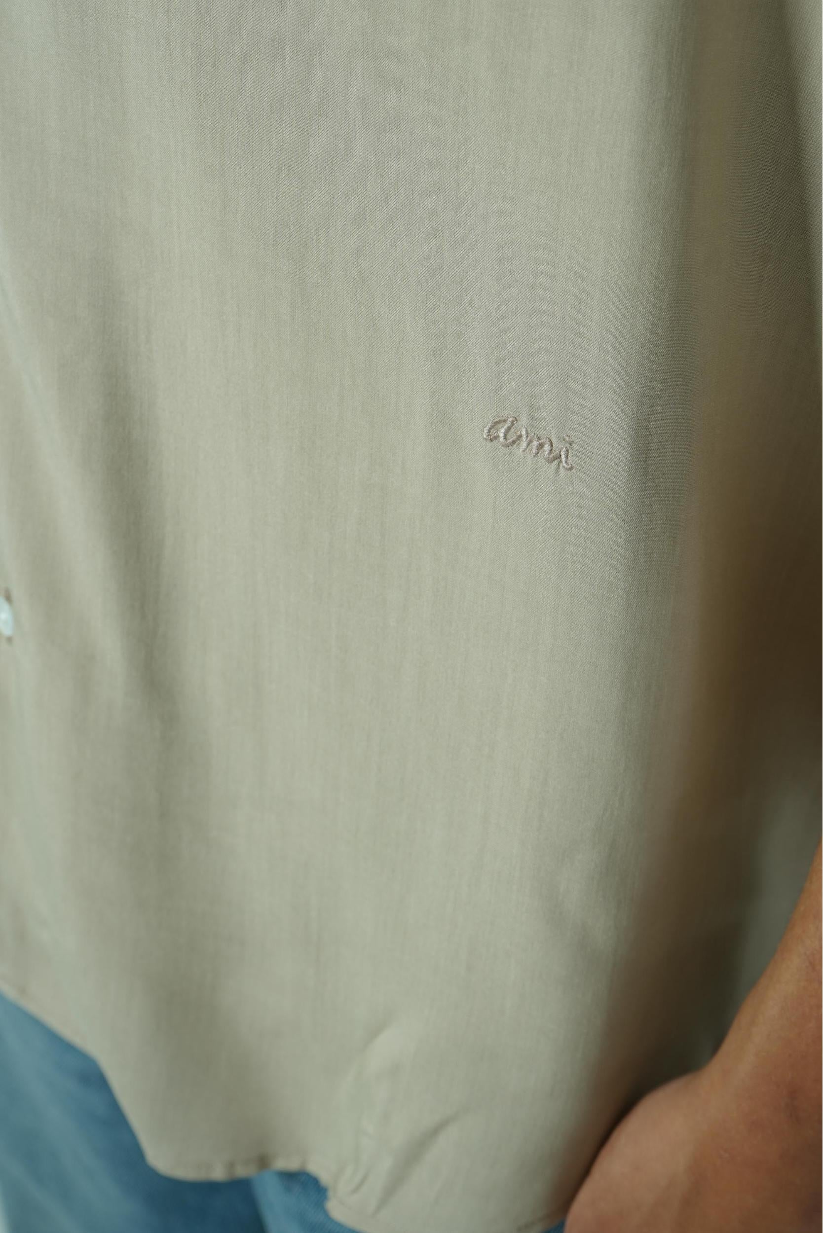 Ami Paris Boxy Shirt Beige