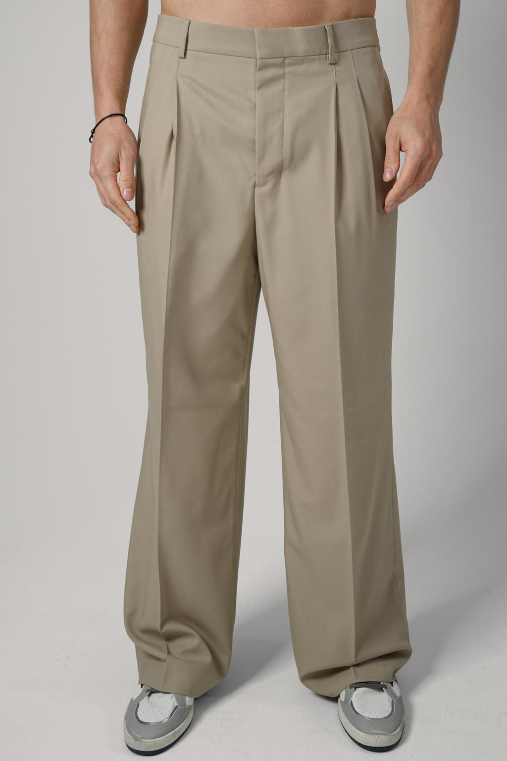 Ami Paris Cotton Baggy Trousers