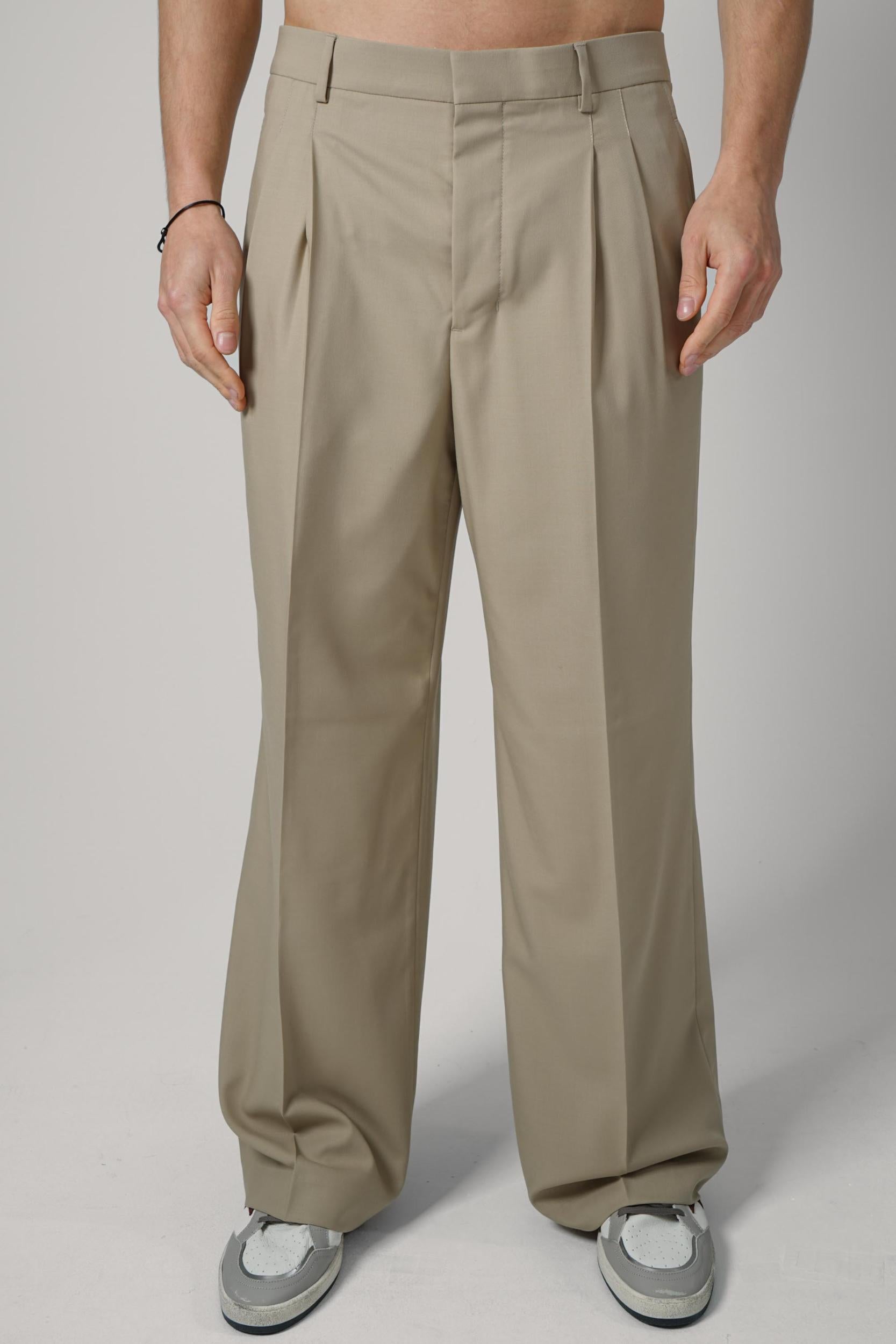 Ami Paris Cotton Baggy Trousers