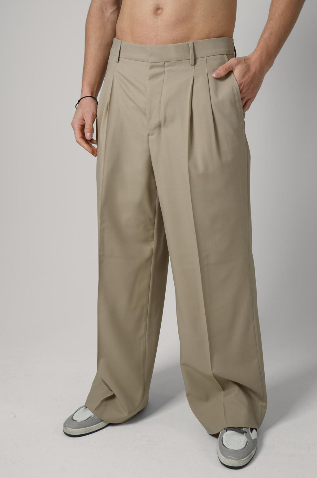 Ami Paris Cotton Baggy Trousers