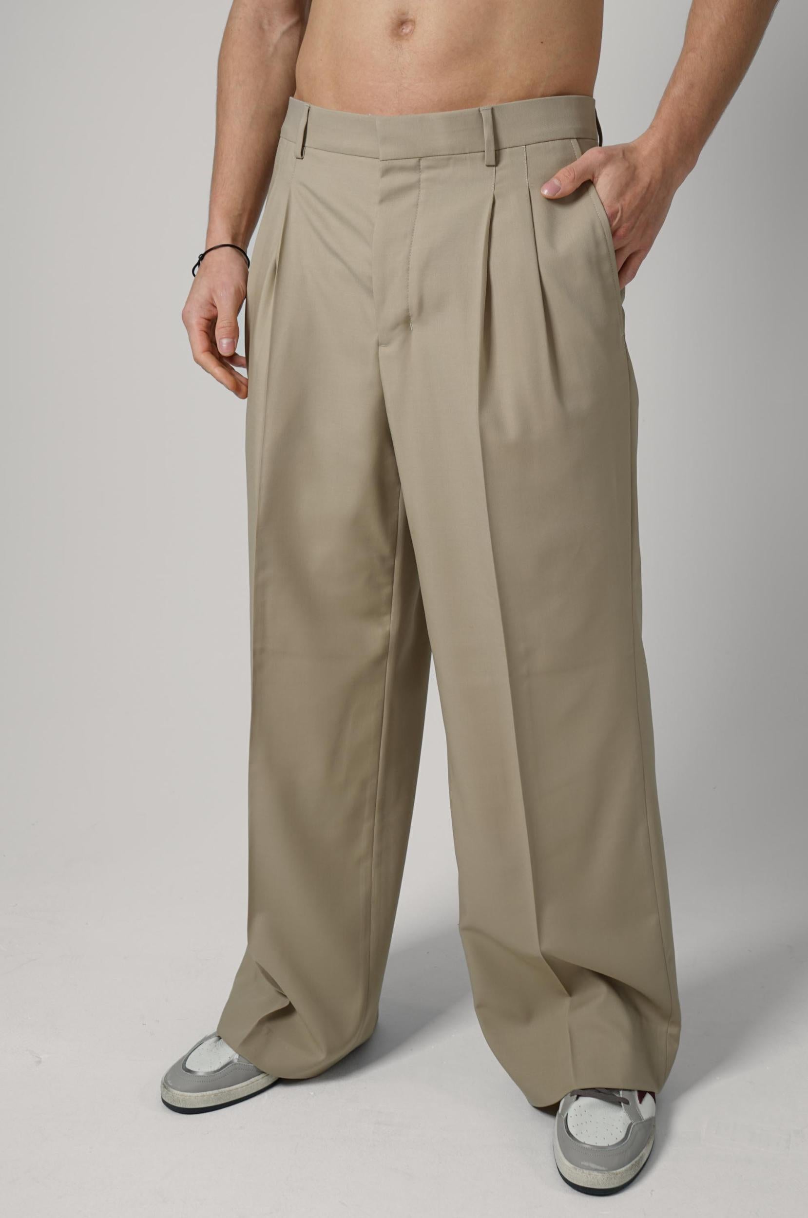 Ami Paris Cotton Baggy Trousers