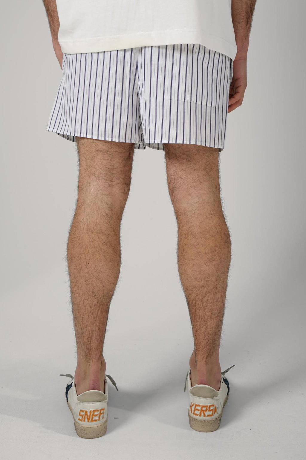 Ami Paris Cotton Shorts Blue