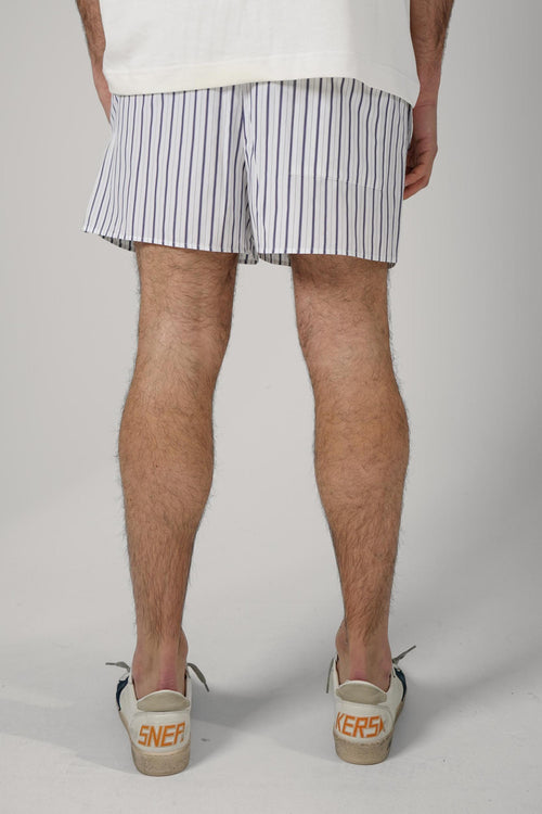 Ami Paris Cotton Shorts Blue