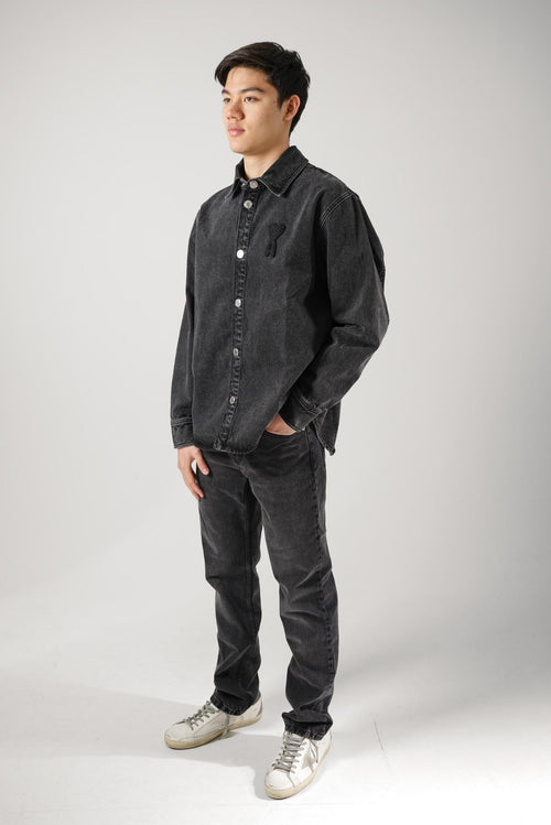 Ami Paris Denim Jacket Black