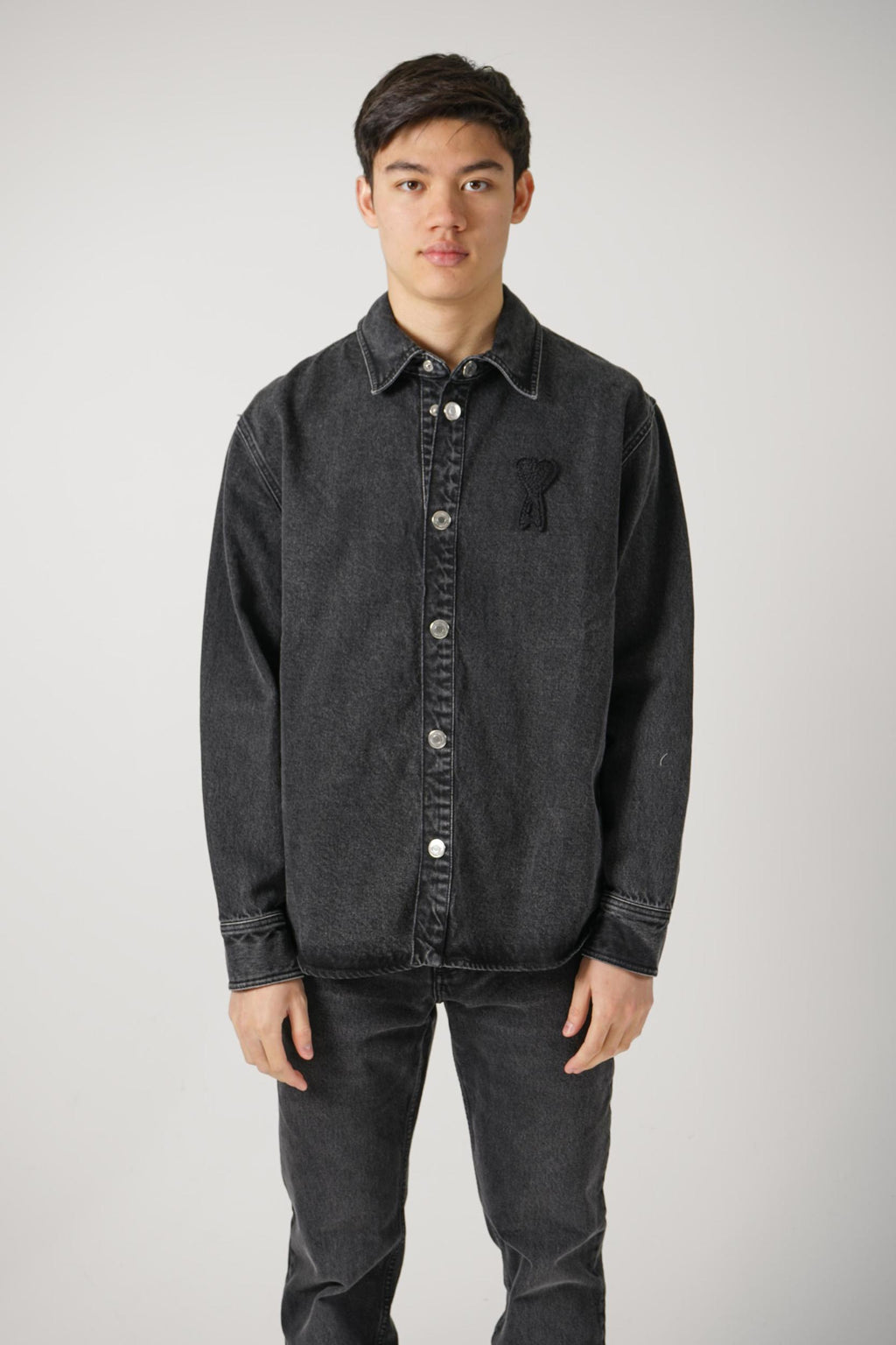 Ami Paris Denim Jacket Black