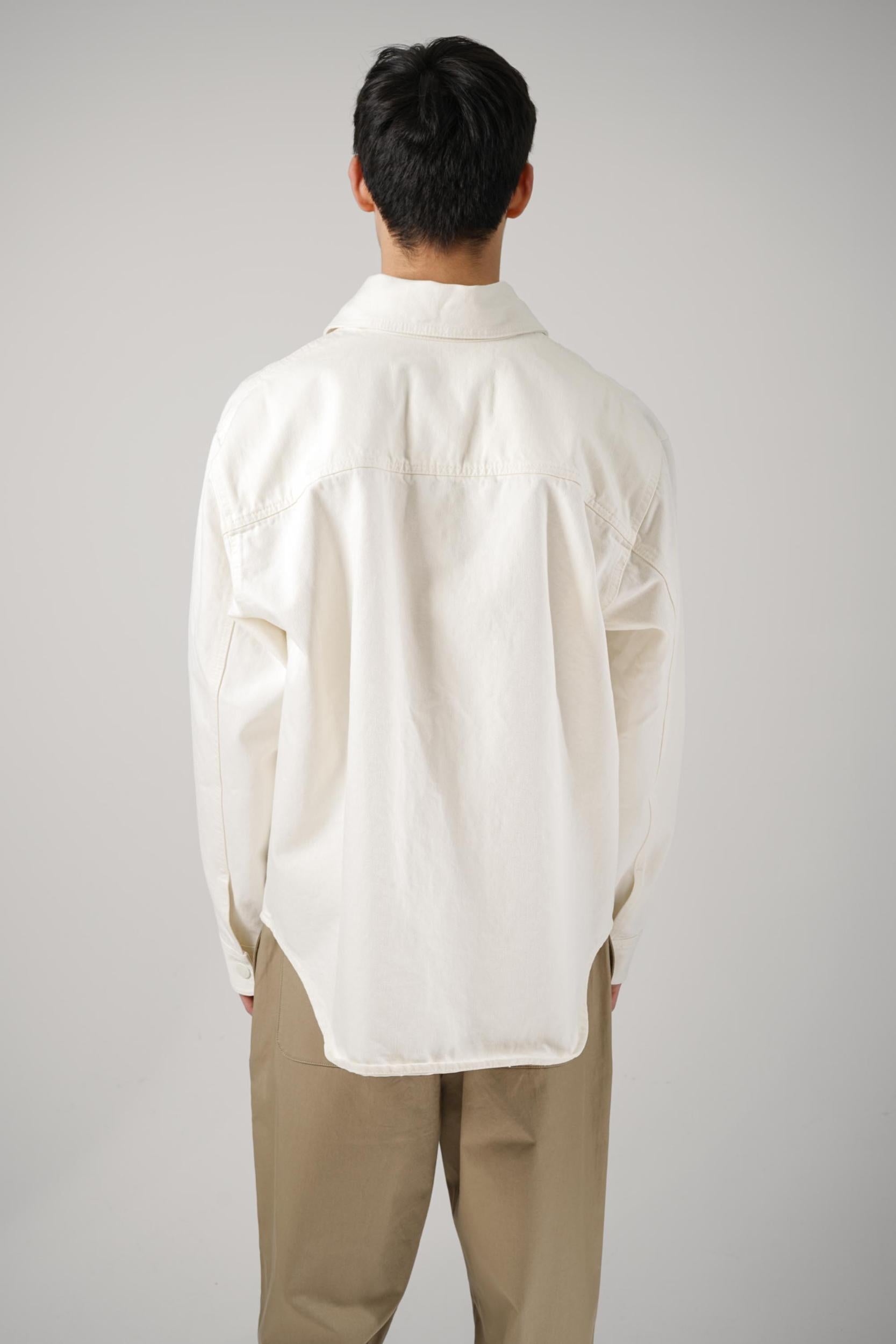 Ami Paris Denim Jacket Creme