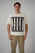 Ami Paris Front Logo T-Shirt Creme