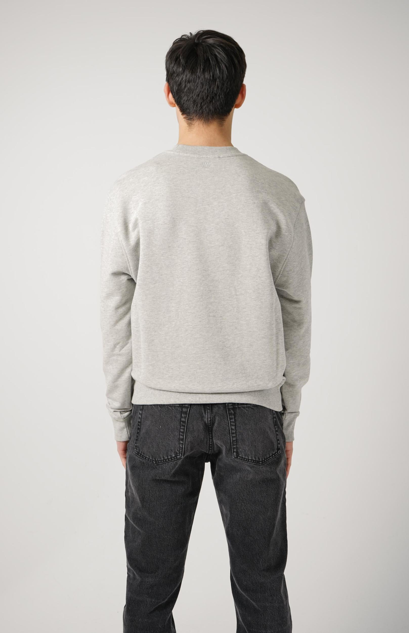 Ami Paris Grey Logo Sweater – JURGEN STORE