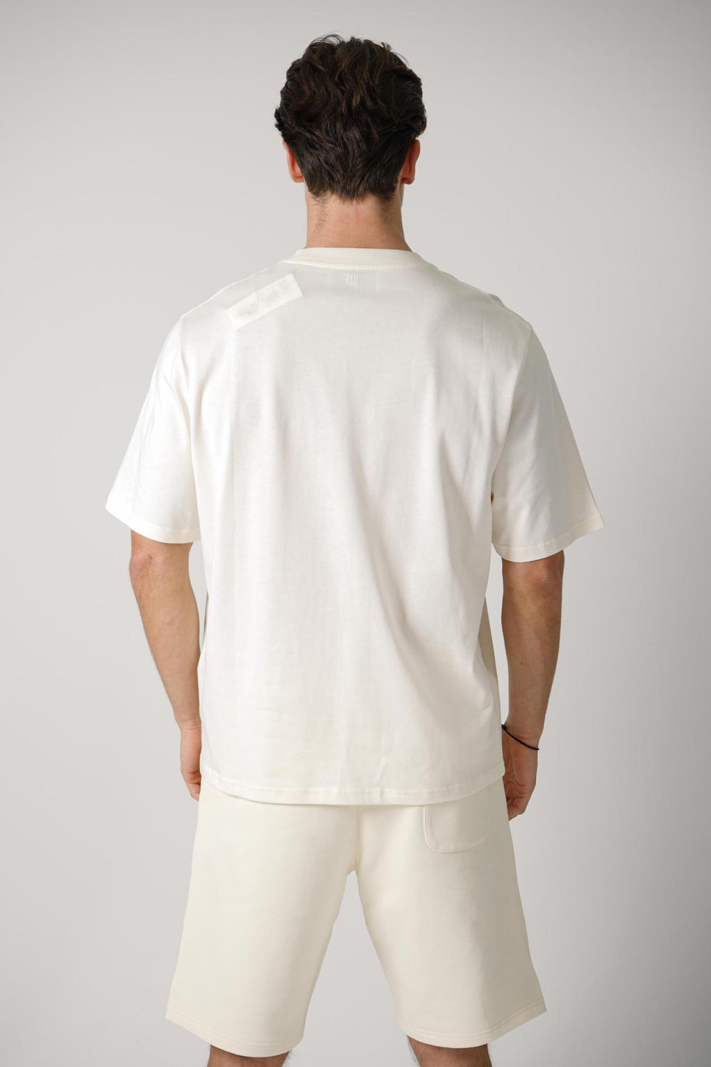 Ami Paris Logo Tee Creme