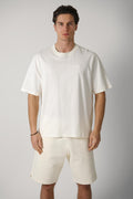 Ami Paris Logo Tee Creme