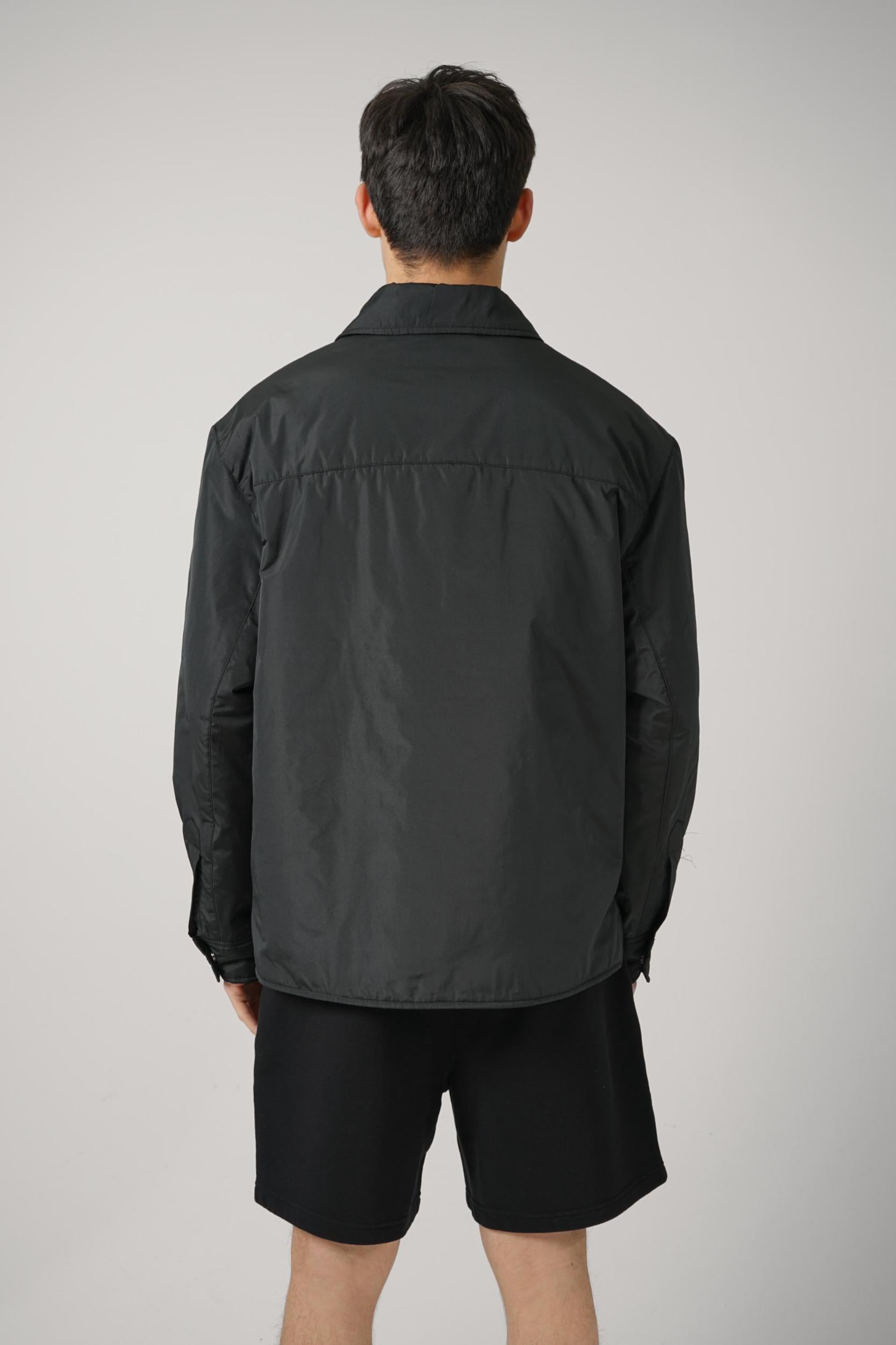 Ami Paris Nylon Shirt Jacket Black