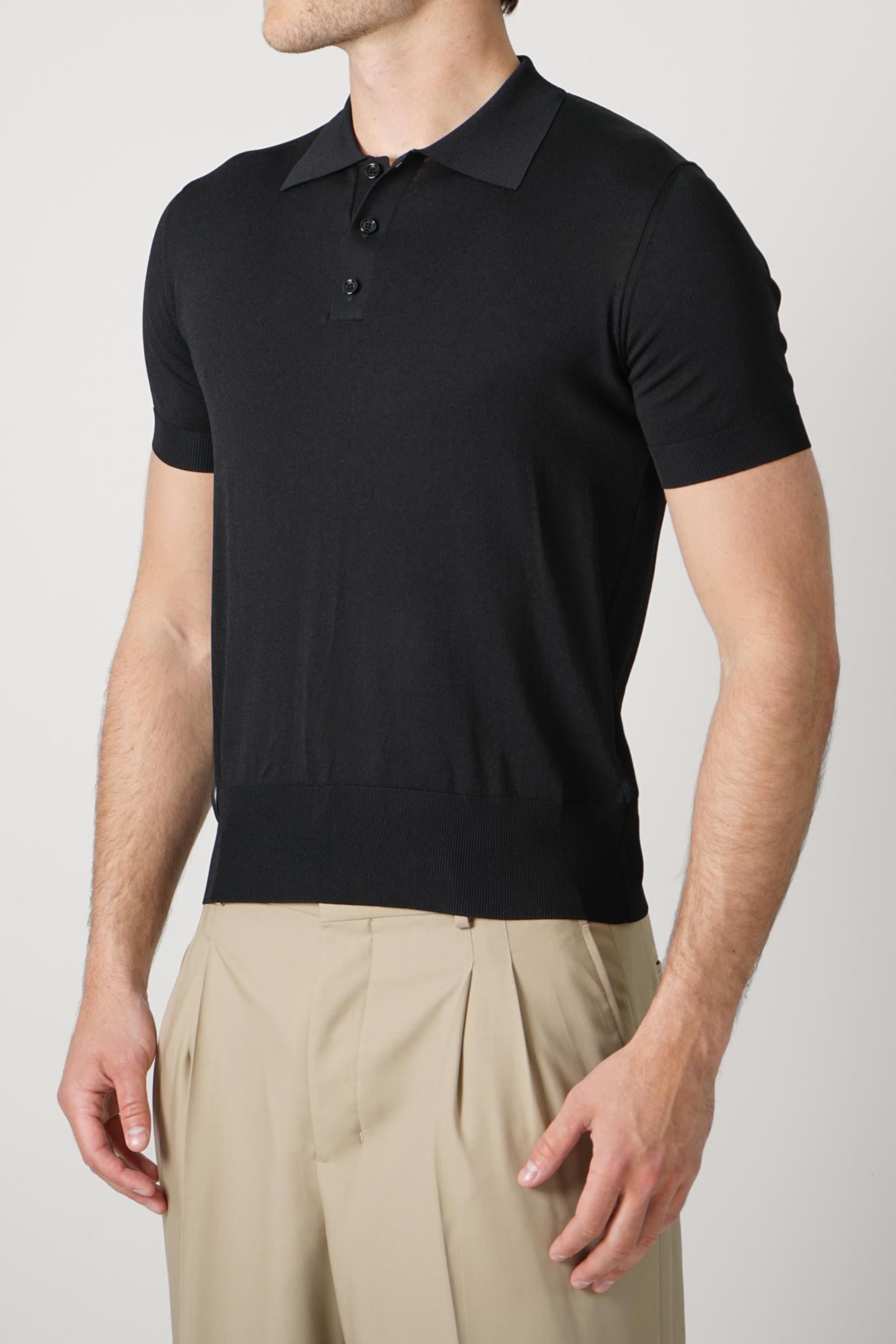 Ami Paris Polo T-Shirt Black